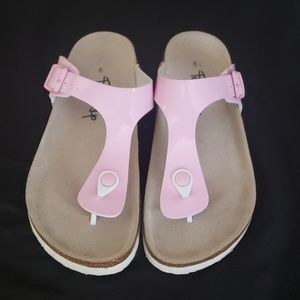 Cork sole sandals